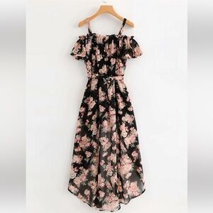 LILY ROSE Floral Maxi Romper Size Medium